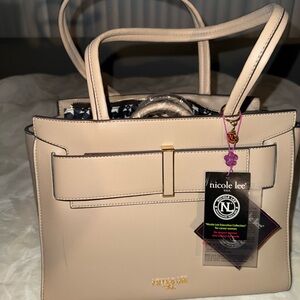Nicole Lee Cream Handbag